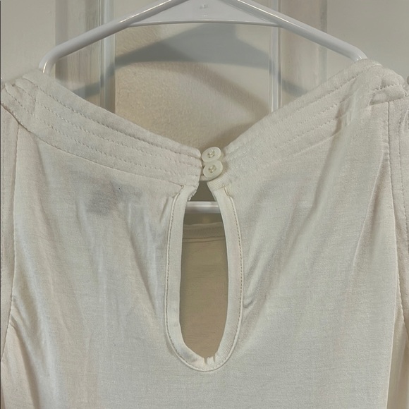 Bordeaux White Textured Herringbone Quilted Tank Top - Size Small - Picture 12 of 15